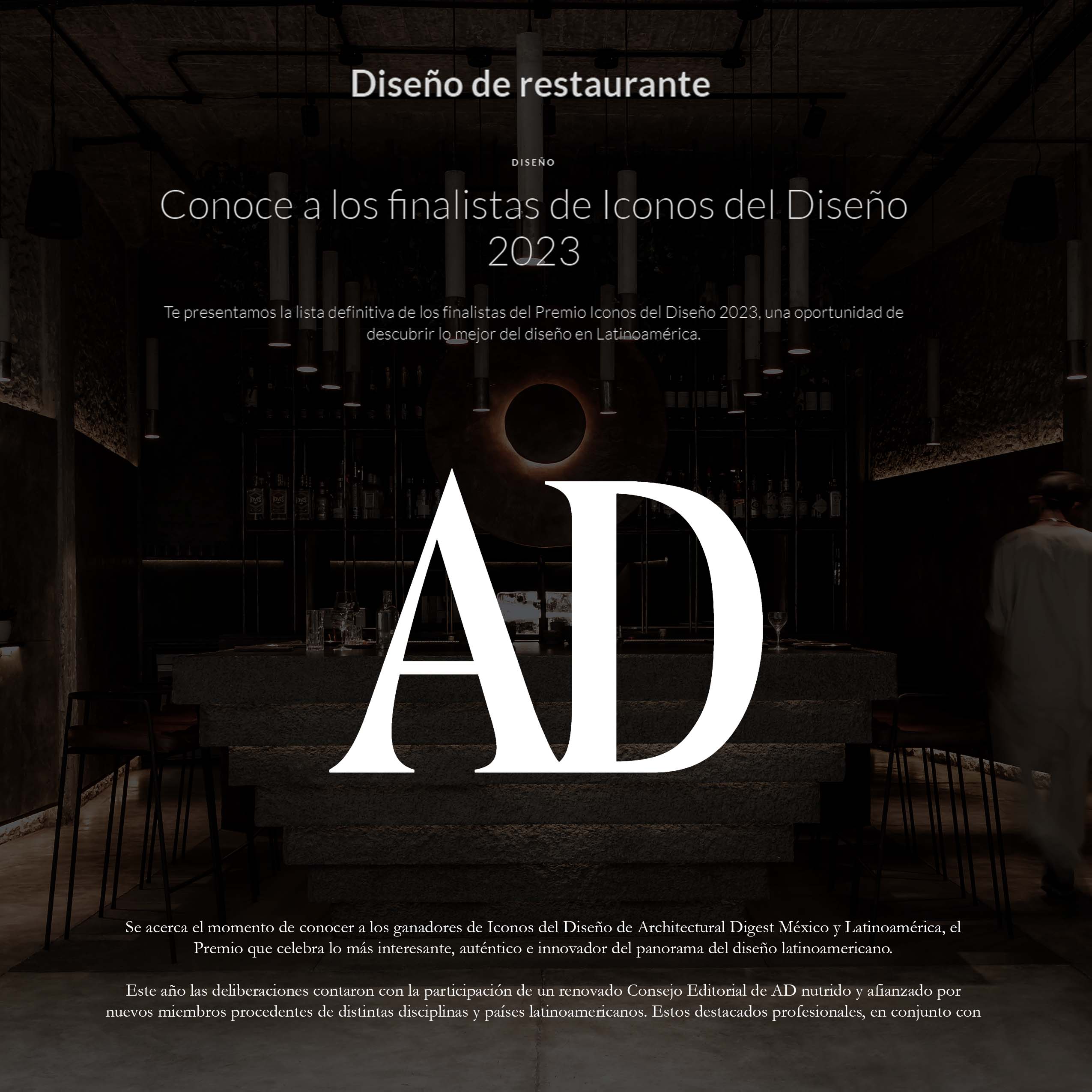 TANA Finalista en Íconos del Diseño - AD