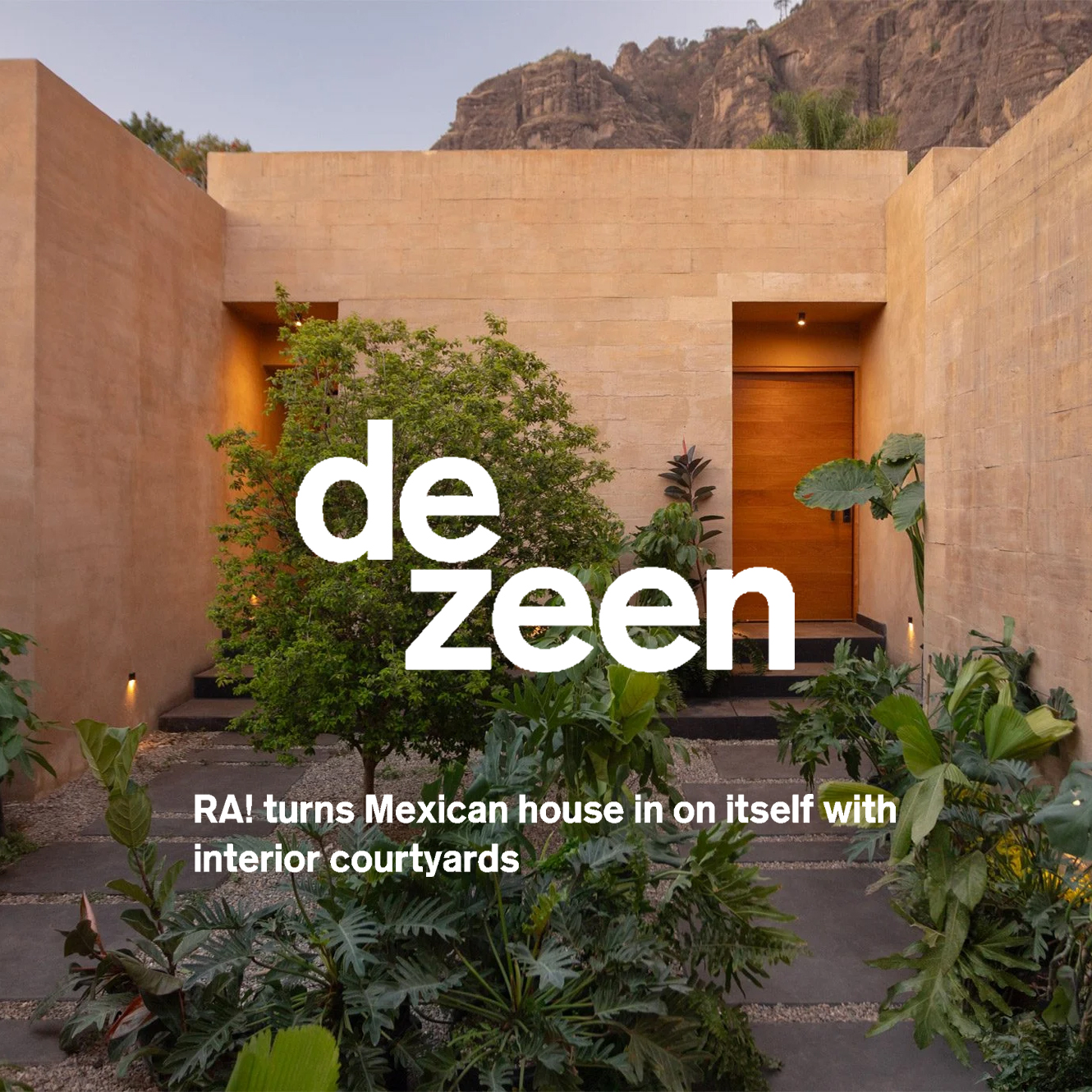 RA! turns Mexican house in on itself with interior courtyards