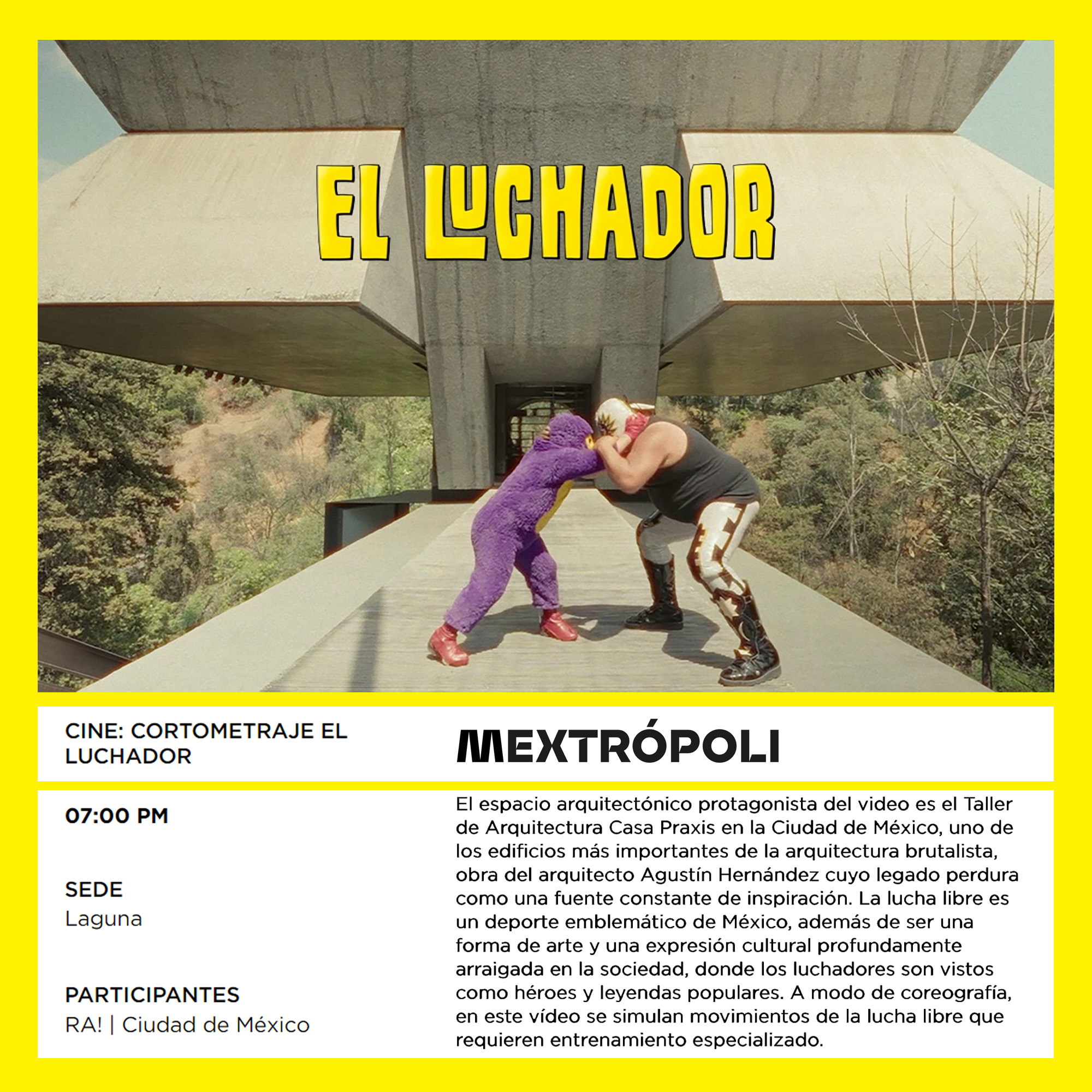 Cine: Cortometraje El Luchador