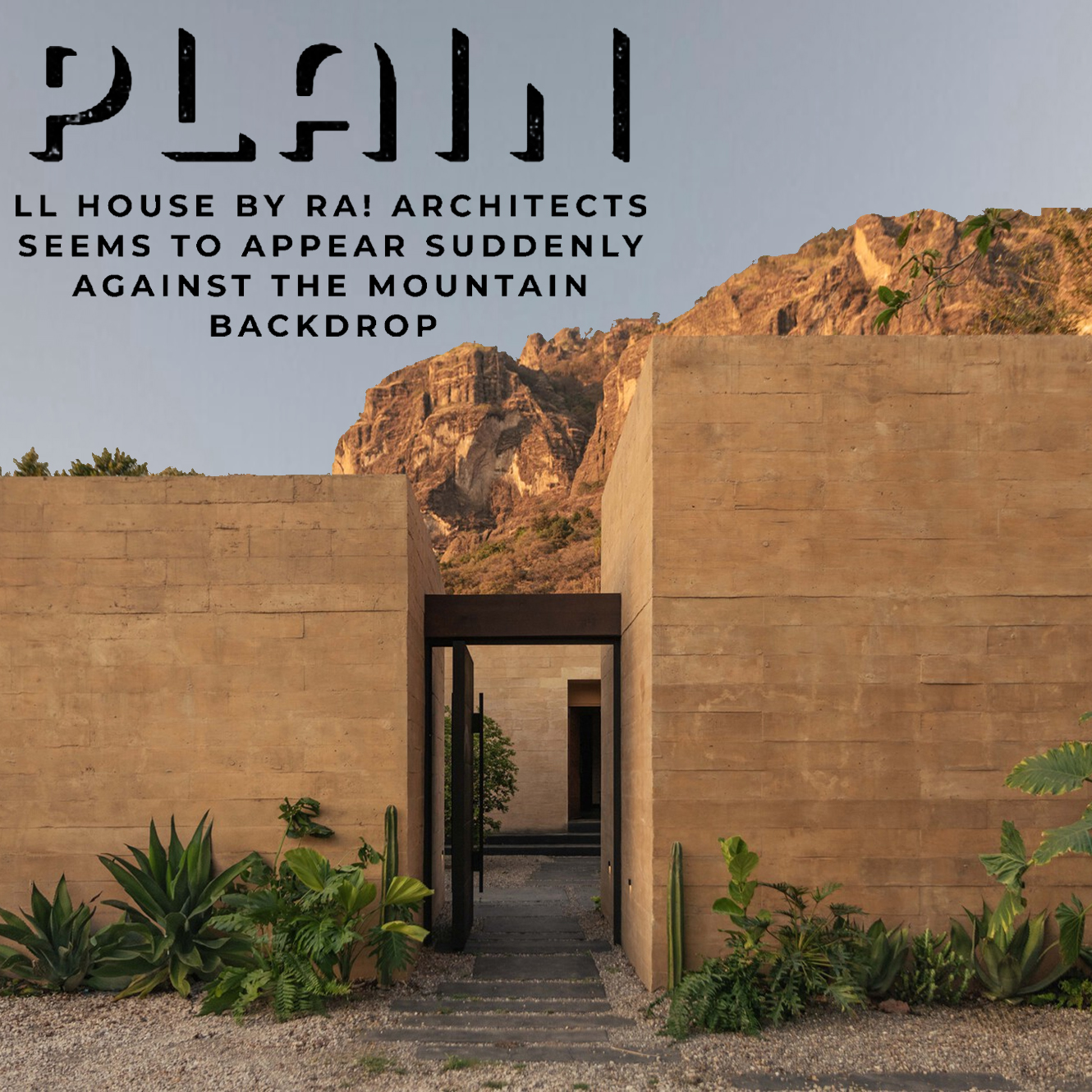 LL House by RA! Architects Seems to Appear Suddenly Against the Mountain Backdrop 
